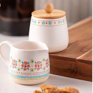 NEW! KARMA Ava Stoneware Sugar & Creamer Set